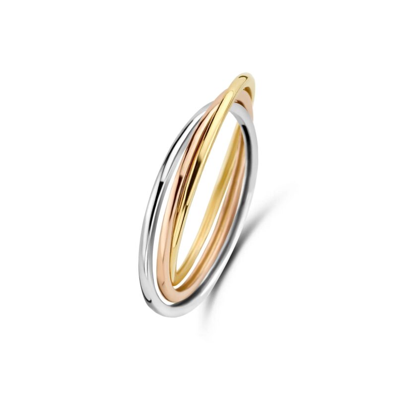 Isabel Bernard Ringen - Tricolore Maeva  14 Karat Ring in gold