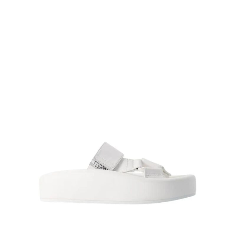 MM6 Maison Margiela Sandalen - Sandals - Leather - White in wit