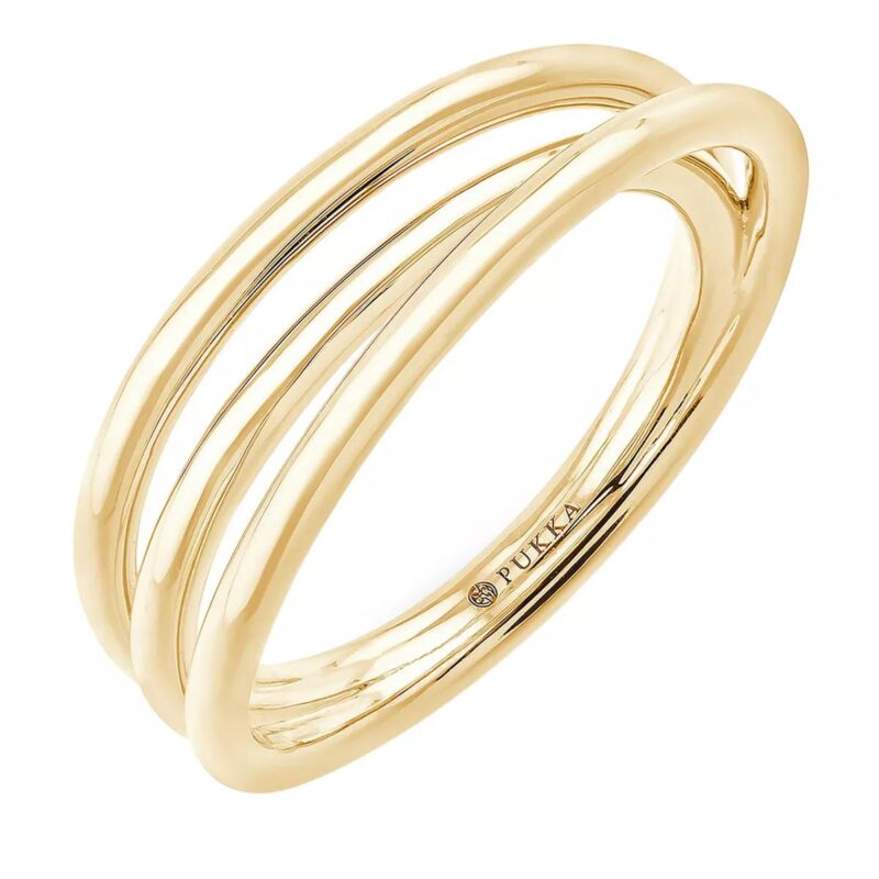 Pukka Berlin Ringen - Braided Spring Ring in gold