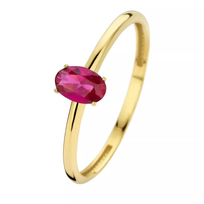 Isabel Bernard Ringen - Baguette Roux 14 karat ring in multi