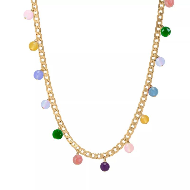 Rachel Jackson London Kettingen - Rainbow Drop Bon Bon Necklace in multi