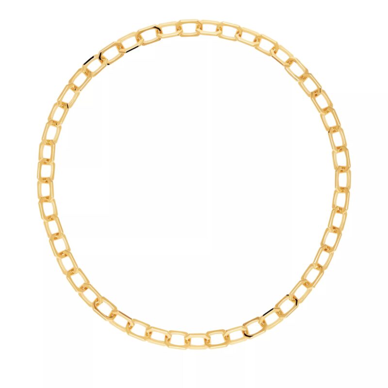 PDPAOLA Kettingen - Small Signature Chain Necklace in gold