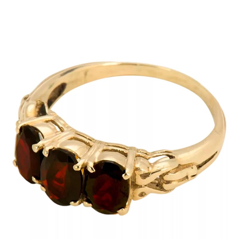 Anna+Nina Ringen - Rose Garnet 14K in brown