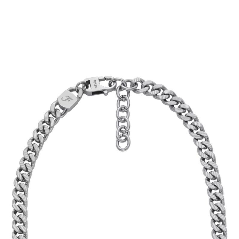 Fossil Kettingen - Harlow Linear Texture Chain Stainless Steel in silver - Afbeelding 4