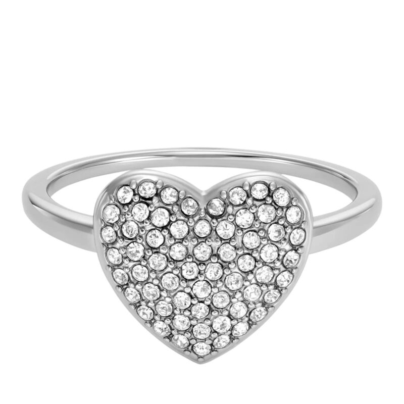 Fossil Ringen - Sadie Glitz Heart Stainless Steel Center Focal in silver - Afbeelding 3