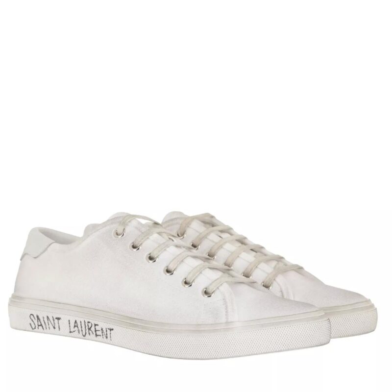 Saint Laurent Sneakers - Malibu Canvas Sneakers in wit