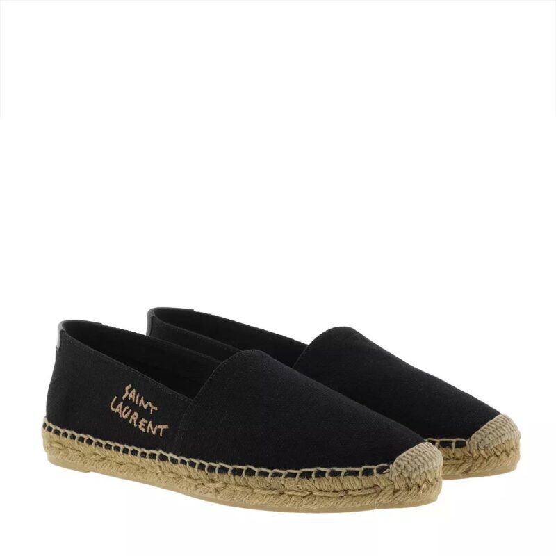 Saint Laurent Espadrilles - Embroidered Espadrilles Canvas in zwart