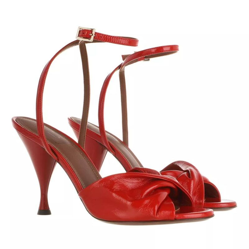 L´Autre Chose Sandalen - Heel Sandals Soft Patent in rood