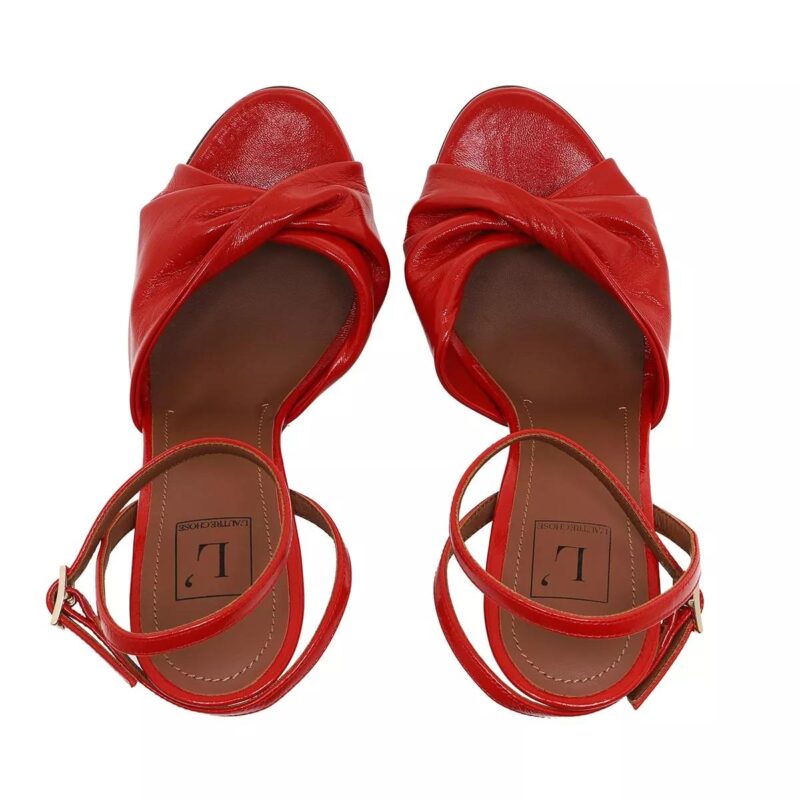 L´Autre Chose Sandalen - Heel Sandals Soft Patent in rood - Afbeelding 2