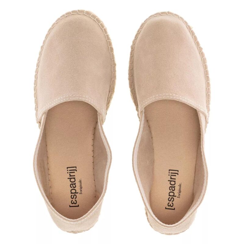 Espadrij l’originale Espadrilles - Classic Velour High in beige - Afbeelding 2