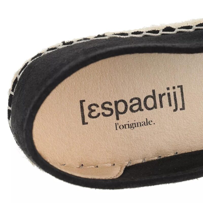 Espadrij l’originale Espadrilles - Classic Velour High in zwart - Afbeelding 2