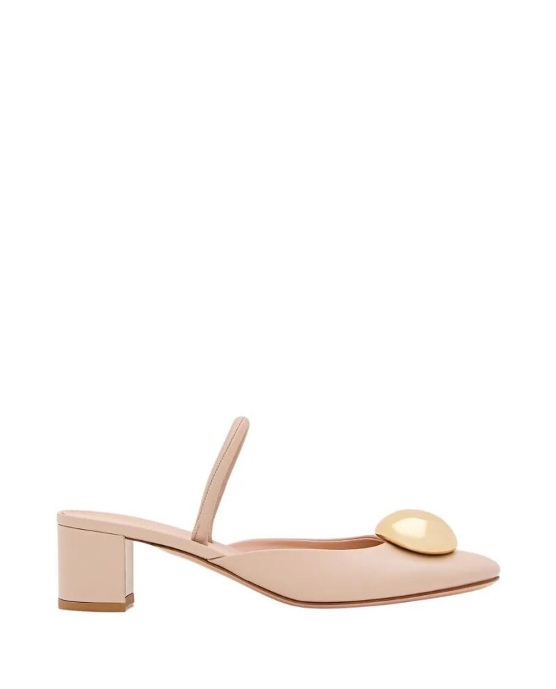 Gianvito Rossi Sandalen - Leather Slingback in beige