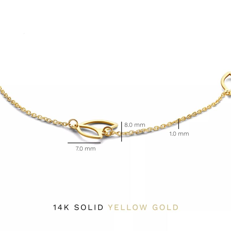 Isabel Bernard Armbanden - Belleville  14 Karat Armband in gold - Afbeelding 3