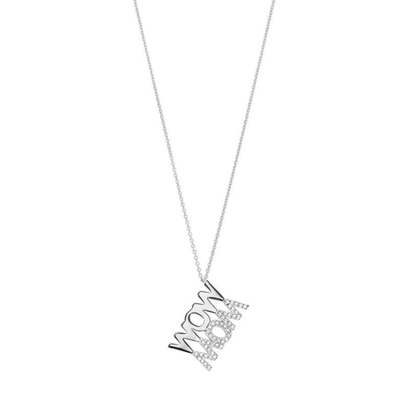 Leaf Kettingen - Necklace Wow Mom in silver