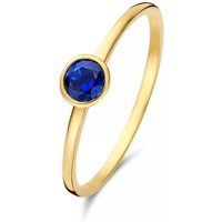 Isabel Bernard Ringen - Baguette Nila 585 Gold Ring in black